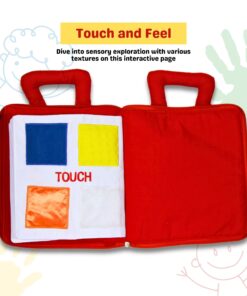 Pockets of Learning Personalized My Quiet Book - Montessori Basic Life Skills Activity Toys | Interactive Preschool Activity Busy Book for Toddlers & Children, Soft Fabric Original Quiet Travel Book 19 81OHqL0tmjL