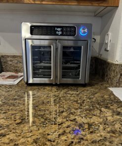 Emeril Lagasse 26 QT Extra Large Air Fryer, Convection Toaster Oven with French Doors, Stainless Steel 46 81OJnMlOc6L