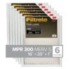 Filtrete 16x20x1 Air Filter, MPR 300, MERV 5, Clean Living Basic Dust 3-Month Pleated 1-Inch Air Filters, 6 Filters 5 81OKqniXGXL
