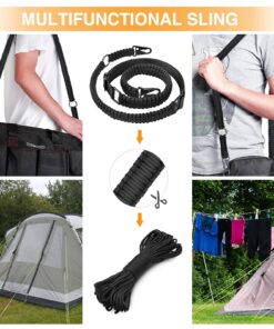 CVLIFE 550 Paracord Sling Adjustable Length with Larger Opening Metal Hook Ordinary sling 15 81OKu4rI44S