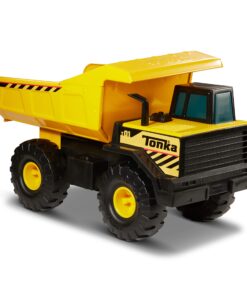 Funrise Tonka Steel Mighty Dump Truck, Yellow, Black, 10.25" x 16.75" x 7.75" (902050AZ01) Single Frustration-Free Packaging 27 81OLqPX0QyL 1