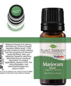 Plant Therapy Marjoram Sweet Essential Oil | 100% Pure, Undiluted, Natural Aromatherapy, Therapeutic Grade | 10 Milliliter (1/3 Ounce) 0.34 Fl Oz (Pack of 1) 14 81OM32vRy0S