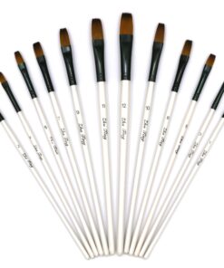 Alternative view of Paint Brushes Set 01 (Pearl White)