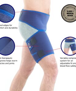 Neo-G Groin Brace for Thigh or Hamstring Injury. Groin Brace for Men and Women - for arthritis, pulled groin, strain - Adjustable Groin Compression Support - Unisex 8 81OMSmv1CmS