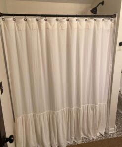LiBa Bathroom Shower Curtain Liner - Waterproof Plastic Shower Curtain Premium PEVA Non-Toxic Shower Liner with Rust Proof Grommets Frosted 8G Heavy Duty Bathroom Accessories 72x72 1b. 8g-frosted *72" W x 72" H 27 81ONFhLvL
