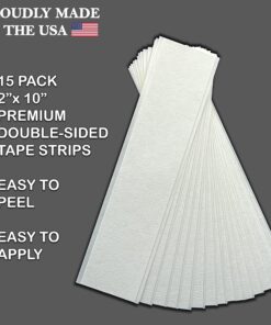 Brampton Golf Grip Tape Strips - Premium 2" x 10" Solvent Activated Double Sided Adhesive Strips for Regripping Golf Clubs - Double Sided Tape for Golf Club Regripping 15 Pack 2"x9" 9 81ONdi6sgQL