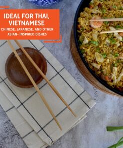 IMUSA 4 Pack 13.5" Bamboo Cooking Chopsticks,Brown Brown 13 81OQ2d0zVdL