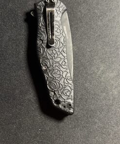 Kershaw Kuro Tanto Black Serrated Pocket Knife, 3.1” Steel Blade with Assisted Opening, Glass-Filled Nylon Handle with Deep-Carry Pocketclip, Small Folding Knife 37 81ORmvP7ImL