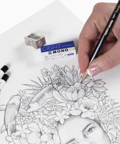 Tombow 51523 MONO Drawing Pencil Set, Assorted Degrees, 12-Pack. Professional Quality Graphite Pencil Set with Eraser and Sharpener 30 81OScBIkvBL