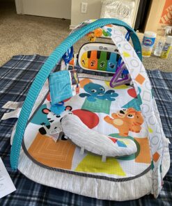Baby Einstein 4-in-1 Kickin' Tunes Music and Language Play Gym and Piano Tummy Time Activity Mat Kickin Tunes 4-in-1 Mat 37 81OSopKTMGL