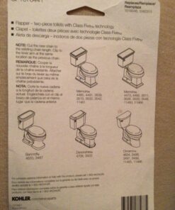 Kohler K-GP1078441 PART GP1078441 FLAPPER FOR TWO-PIECE TOILETS WITH CLASS FIVE TECHNOLOGY, 3-1/4 In, Red 14 81OUrHkw3QL