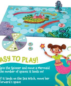 Peaceable Kingdom Mermaid Island Award Winning Cooperative Board Game for 2 to 6 Kids Ages 5+ Limited edition 14 81OW3V4h L
