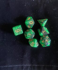 SmartDealsPro 5 x 7-Die Double-Colors Polyhedral Dice Sets with Pouches for D&D DND RPG MTG Dungeon and Dragons Table Board Roll Playing Games D4 D6 D8 D10 D% D12 D20 5-color Sets 69 81OZQfwEk4L