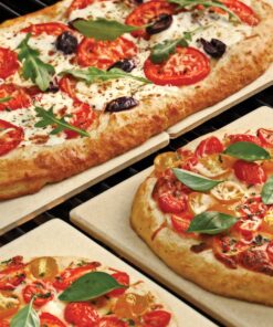 Outset 76176 Pizza Grill Stone Tiles, Light Brown, Medium, Set of 4 Pizza Grill Stone Tiles: Set of 4 16 81OZUewo1L