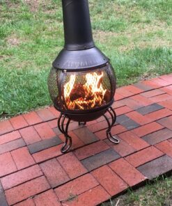 Deckmate Corona 3 Ft. High Outdoor Steel Chimenea Fireplace Model 28063 32 81OZewBT5EL