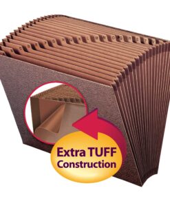 Alternative view of Smead TUFF Expanding File, Alphabetic (A-Z), 21 Pockets, Letter Size, Redrope-Printed Stock (70425) A-Z Index