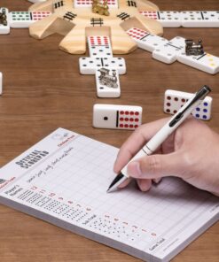 Yellow Mountain Imports Mexican Train and Chicken Foot Dominoes Scorepad/Scoring Sheets (8.2 x 5.5 Inches) - 60 Sheets 16 81OaJ1EP7EL