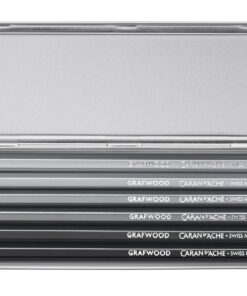 CREATIVE ART MATERIALS Grafwood 6 Piece Metal Box Set (775.306) 10 81OaXfFpVAL
