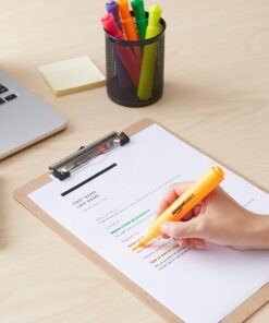 Amazon Basics Tank Style Highlighters - Chisel Tip, Assorted Colors, 12-Pack 19 81OalIxHQ8L