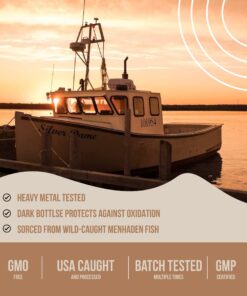 Wild Foods Omega 3 Fish Oil Supplement, 60 Capsules (1 pk) | Wild Caught, Burpless, Odorless, Non-GMO, Gluten Free | DPA, DHA, EPA Triple Strength Heart & Joint Nutrition for Women & Men 13 81OamEWmAzL