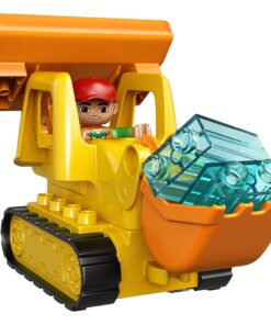 LEGO DUPLO Big Construction Site 10813 Building Set with Toy Dump Truck, Toy Crane and Toy Bulldozer for a Complete Toddler Construction Toy Set (67 Pieces) 22 81OamHp2kiL