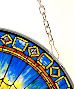 Stained Glass Panel - The Holy Spirit Round Stained Glass Window Hangings - Art Glass Window Treatments 14 81Ob8upZLEL