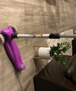 BELEEV A2 Scooters for Kids 3 Wheel Kick Scooter for Toddlers Girls Boys, 4 Adjustable Height, Lean to Steer, Light up Wheels, Extra-Wide Board, Easy to Assemble for Children Gift Sport Toys Ages 3-12 Purple 30 81OcbDLJdcL