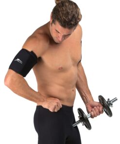 Delfin Spa Heat Maximizing Neoprene Adjustable Armbands (Pair) for Women & Men, Black, One-Size 9 81OdS 05gvL