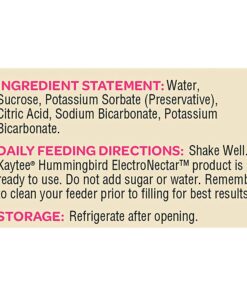 Kaytee Hummingbird ElectroNectar Wild Bird Food, Ready to Use, 64 Ounces 64 oz Ready To Use 25 81OdV18KIyL