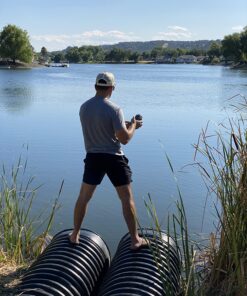 Chill-N-Reel Fishing Can Cooler (from Shark Tank) | Hard Shell Drink Holder with Hand Line Reel Attached | Fits Any Standard Insulator Sleeve or Coozie | Unique Fun Fishing Gift Camo 32 81OdvpqM5mL