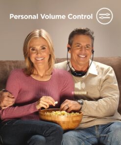 Alternative view of TV Ears Wireless Headset System - Analog Wireless Headset for TV - Ideal for Seniors & those with Hearing Impairments - Plug N' Play RF Transmitter Headphones with TV Earbuds - Compatible with All TVs