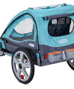 Instep Bike Trailer for Toddlers, Kids, Single and Double Seat, 2-In-1 Canopy Carrier, Multiple Colors Light Blue 30 81OfJFcJsXL
