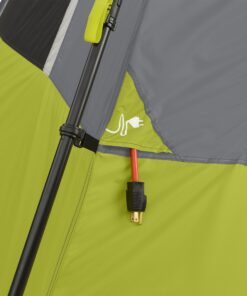 CORE 6 Person Instant Cabin Tent | Portable Large Pop Up Tent with Easy 60 Second Camp Setup for Family Camping | Included Hanging Organizer for Outdoor Camping Accessories Dark Gray/Green 41 81Ofq0NU63L