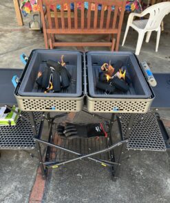 GCI Outdoor Slim-Fold Cook Station, Portable Camp Kitchen Table Pack of 1 Modern 28 81OgXGjKsTL