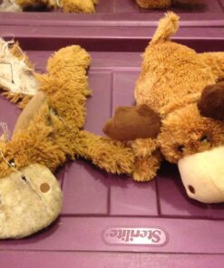 KONG Cozie Marvin Moose, Indoor Cuddle Squeaky Plush Dog Toy for Medium Dogs, Brown, 1 29 81OgmfNBbIL