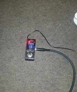 Donner Tuner Pedal, Dt-1 Chromatic Guitar Tuner Pedal with Pitch Indicator for Electric Guitar and Bass True Bypass Black Tuner 42 81Ogy5 bqZL