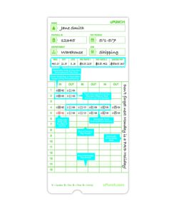 100 uPunch Time Cards for HN3000 100 Upunch Time Cards 6 81OhyeiXmML