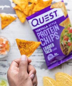 Alternative view of Quest Nutrition Tortilla Style Protein Chips, Loaded Taco, Low Carb, Gluten Free, Baked, 1.1 Ounce (Pack of 12)