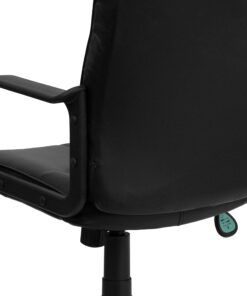 Flash Furniture Rider Mid-Back Black LeatherSoft Swivel Task Office Chair with Arms 24 81Oi3bAXdIL