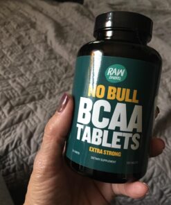 Raw Barrel BCAA Tablets - 120 Extra Strong 1000mg Pills - 2:1:1 Ratio Branched Chain Amino Acid Supplement - Non-GMO Natural Ingredients 37 81OjCElIdL