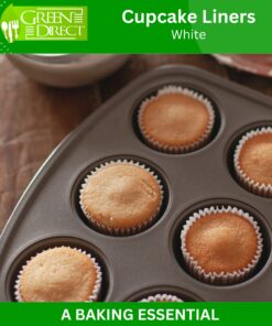 Green Direct Cupcake Liners - Standard Size Cupcake Wrappers to use for Pans or carrier or on stand - White Paper Baking Cups Pack of 500 30 81OjophUDL