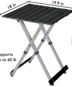 GCI Outdoor Compact Camp Table 20 Outdoor Folding Table, Black Chrome 20 In 19 81OkFGJ9RNL