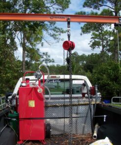 Arksen 35 Gallon Portable Gas Caddy Fuel Storage Tank Large Gasoline Diesel Can Hand Siphon Pump Rolling Flat-Free Solid Rubber Wheels Boat ATV Car Motorcycle Red 29 81OkMiK83VL