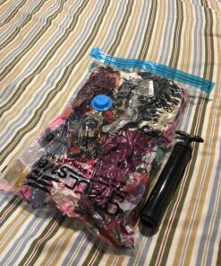 Spacesaver Variety 12pk - Space Saver Vacuum Storage Bags Save 80% Clothes Storage Space - Vacuum Seal Bags for Clothing, Comforters, Bedding - Compression Seal for Closet Storage - Pump for Travel 12 Pack 43 81OkpCELasL