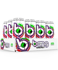 Alternative view of Bang Energy Sour Heads, Sugar-Free Energy Drink, 16-Ounce (Pack of 12) 16 Ounce (Pack of 12)