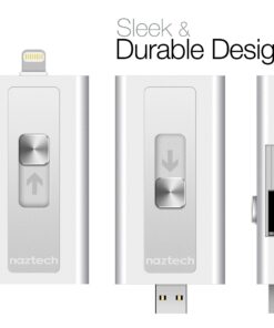 Naztech Xtra Drive 16GB USB 3.0 Mobile Flash Drive with Lightning Connector For iPhone, iPads & Computers 24 81OmGQ21kL