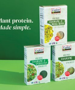 Explore Cuisine Organic Edamame Spaghetti - 8 oz - Easy-to-Make Pasta - High in Plant-Based Protein - Non-GMO, Gluten Free, Vegan, Kosher - 4 Servings 8 Ounce (Pack of 1) 15 81OmNlxZsL
