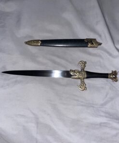 13.5" KING ARTHUR MEDIEVAL Historical SHORT SWORD DAGGER Knife Scabbard + SHEATH 31 81OmZYZTKRL