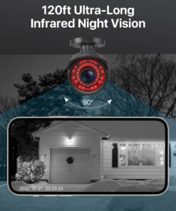 ZOSI 1080P HD 1920TVL Hybrid 4-in-1 TVI/CVI/AHD/960H CVBS CCTV Surveillance Weatherproof Bullet Security Camera Outdoor Indoor,120ft Night Vision,For HD-TVI,AHD,CVI and CVBS/960H analog DVR Wired-1Cam 31 81On6VBoNvL