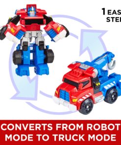 Transformers Playskool Heroes Rescue Bots Optimus Prime Converting Toy Robot Action Figure, Toys for Kids Ages 3 and Up 18 81OnkrdgdIL